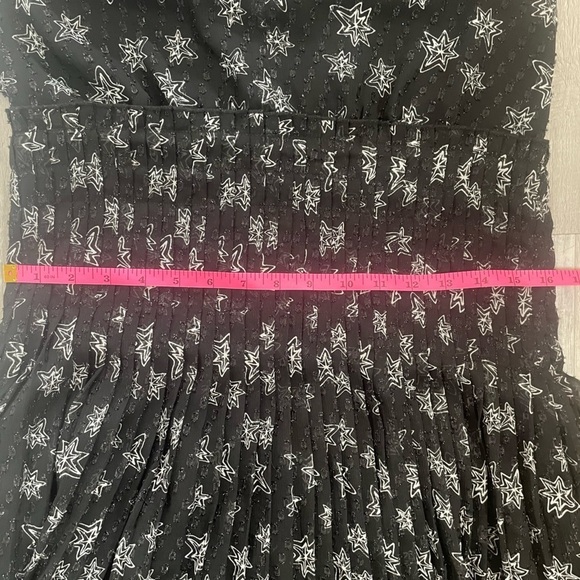 Kate Young for Target Shimmery Star Print Black Dress size small - Picture 10 of 16
